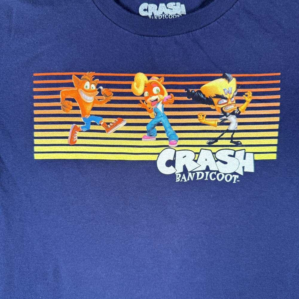 Crash Bandicoot T Shirt Youth XL Blue Graphic Tee 2020 Activision